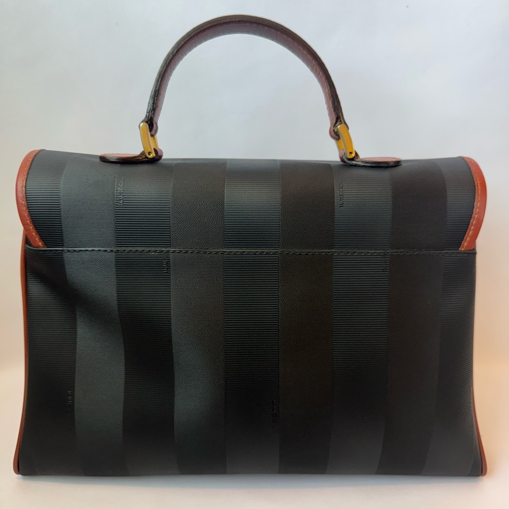 Fendi Convertible Pequin Top Handle/Sling Bag - Picture 3 of 16